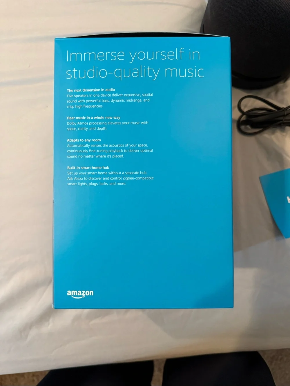 Amazon Echo Studio Alexa powered speaker. - Picture 4 of 5